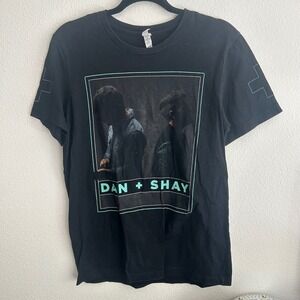 Dan + Shay On Tour 2018 Graphic T-Shirt‎ Black Medium Band Tee